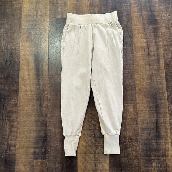 Varley Amberley Jogger Pants High Rise Tapered Cream Size XS - Picture 8 of 8